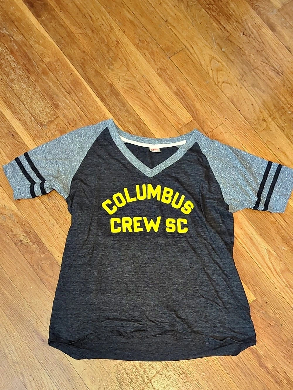 Homage Columbus Crew SC Color Block Soccer Tee Size Small